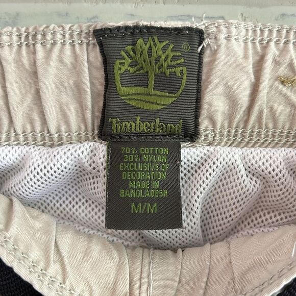 Timberland Mens Khaki Cargo Hybrid Shorts Mesh Lining 5 Pockets, Medium - Picture 3 of 5
